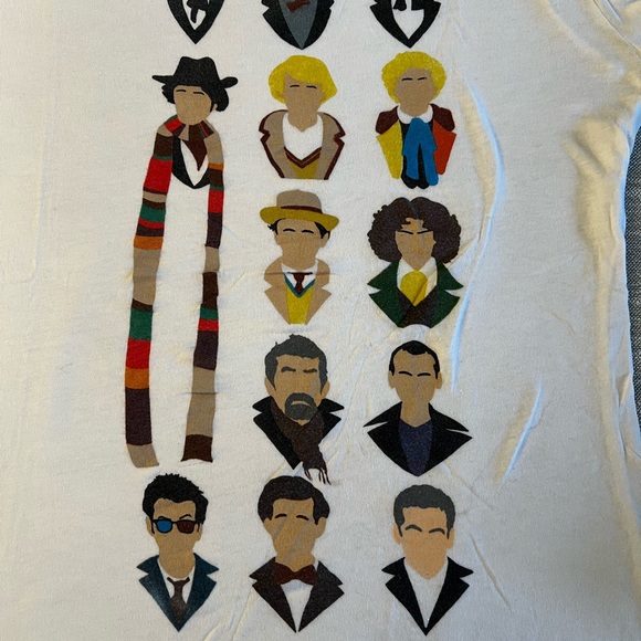 Doctor Who 2012 Junior Size S All 12 Doctors and War Doctor Regeneration Small - Picture 2 of 5